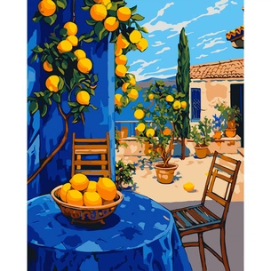 Картина по номерам Santi Лимонний дворик 40х50 см (955754) зображення 1