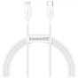 Дата кабель USB-C to Lightning 2.0m 20W white Baseus (CATLYS-C02) - уменьшенное изображение 1