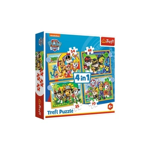 Пазл Trefl Paw Patrol Праздничный Щенячий патруль 4 в 1 (35, 48, 54, 70) (5900511343953) изображение 1