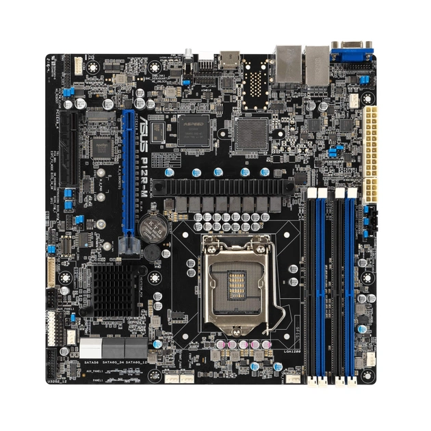 Серверна материнська плата ASUS P12R-M S1200 C252 4xDDR4 ATX (90SB09X0-M1UAY0) - зображення 1