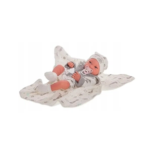 Пупс Antonio Juan Новонароджений Піпо в сірому з вініловим тілом 42 см (50083) зображення 1