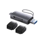 Считыватель флеш-карт Baseus USB-A + USB-C to SD/TF gray (WKQX060113) - уменьшенное изображение 5