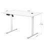 Комп'ютерний стіл Mealux PowerDesk Energy White з електрорегулюванням висоти (EVO-201 Energy W/W) - зменшене зображення 3