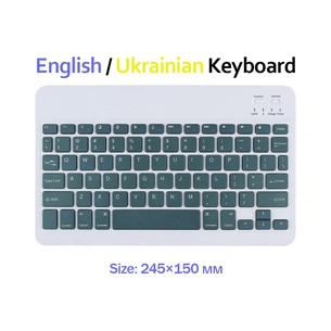 Клавіатура BeCover (245х150 мм) Bluetooth UA Dark Green (713406) зображення 1