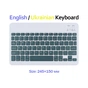 Клавіатура BeCover (245х150 мм) Bluetooth UA Dark Green (713406) - зменшене зображення 1
