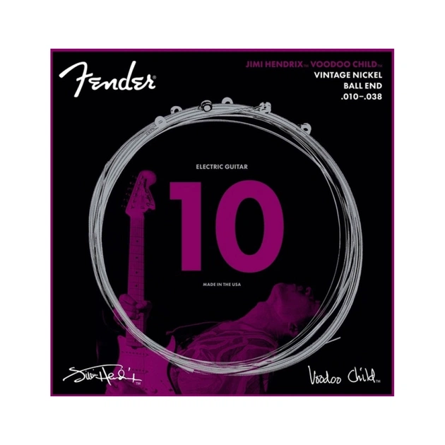 Струны для гитары Fender Jimi Hendrix Voodoo Child 10-38 Electric Guitar Strings (236921) - изображение 1