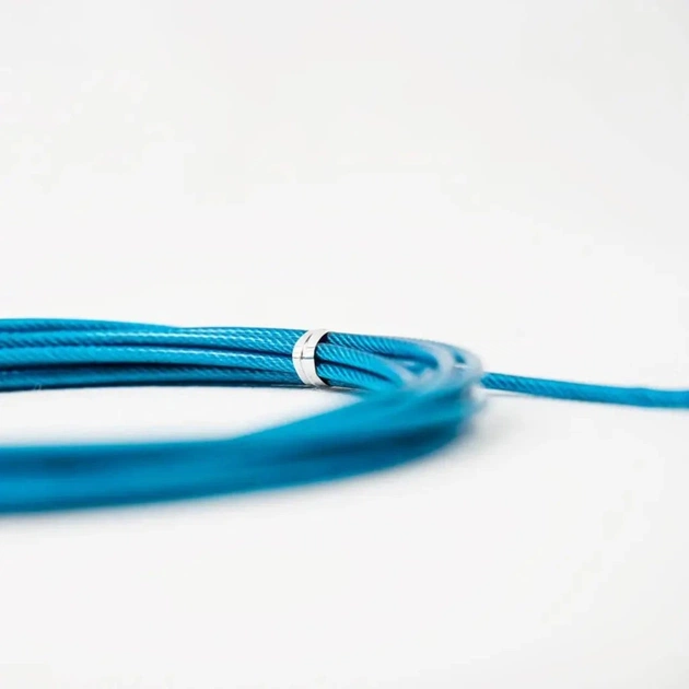 Скакалка 4yourhealth швидкісна Jump Rope Premium металева на підшипниках Блакитна (SALE_4YH_0200_Blue) - picture 4