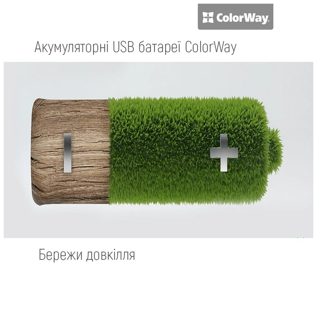 Акумулятор ColorWay AA USB-С 2220 mAh 1.5V (2шт) (Li-Polymer) (CW-UBAA-10) - зображення 12