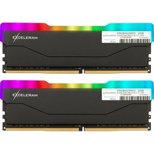 Модуль пам'яті для комп'ютера DDR4 32GB (2x16GB) 3600 MHz RGB X2 Series Black eXceleram (ERX2B432369CD) зображення 1
