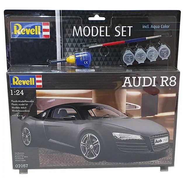 Збірна модель Revell Набір автомобіль Audi R8 рівень 4 масштаб 1:24 (RVL-67057) - picture 1
