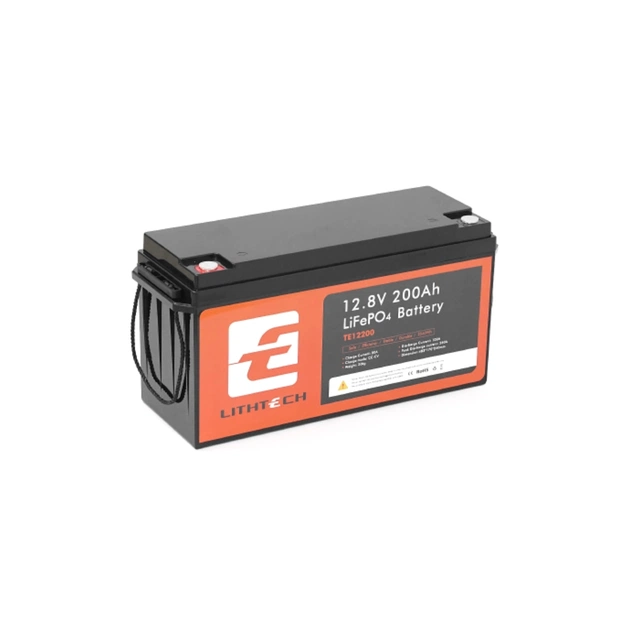 Батарея LiFePo4 LITHTECH 12,8V 200Ah, 2.25k + Bluetooth (TE12200B) - изображение 1