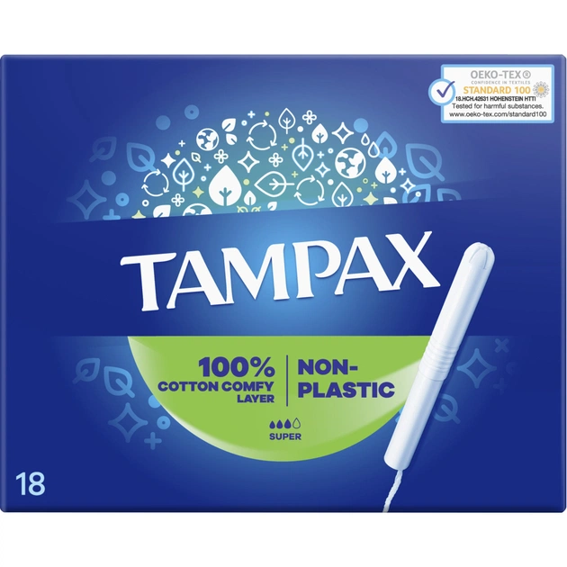 Тампони Tampax Super з аплікатором 18 шт. (8006540716625) - picture 2