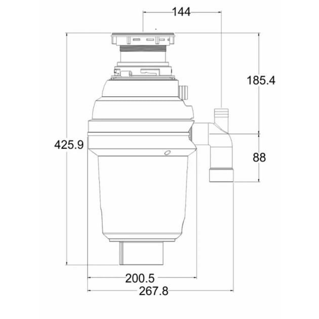 Подрібнювач харчових відходів GRANADO Algar 1000 Silence+ - picture 9