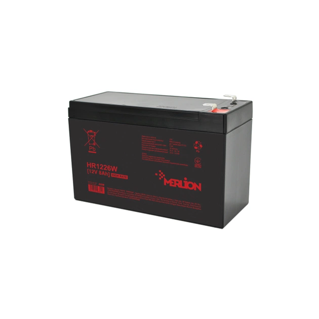 Батарея до ДБЖ Merlion 12V-8.0Ah, HR1226W (HR1226W) - зображення 1