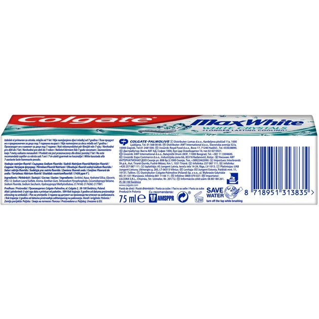 Зубна паста Colgate Макс Блиск Кришталева м'ята 75 мл (8718951313835) - picture 4
