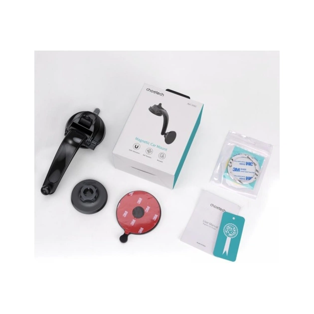 Універсальний автотримач Choetech з магнітним кріпленням на скло або торпеду (AT0005-BK) - picture 9