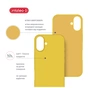 Чохол до мобільного телефона Intaleo Silicone Case Apple iPhone 17 Yellow (1283126630361) - зменшене зображення 5