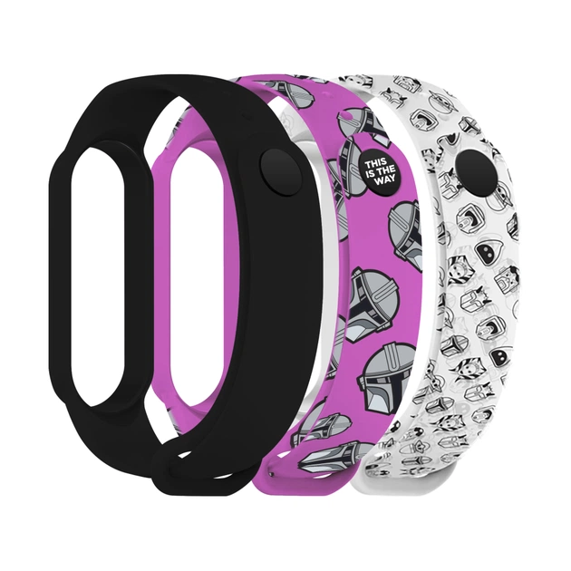 Ремінець до фітнес браслета Armorstandart комплект 3шт Xiaomi Mi Band 7/6/5 This-is-the-Way Dark Lord (ARM77046) - зображення 1