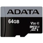 Карта пам'яті ADATA 64GB microSD class 10 UHS-I U3 V30 Premier Pro (AUSDX64GUI3V30S-R) - зменшене зображення 1