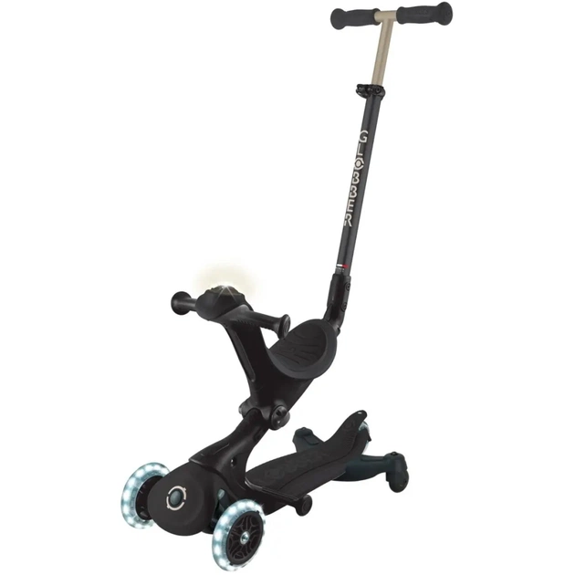 Самокат Globber Go Up Deluxe Lights 5 в 1 колеса з підсвіткою Чорний (646-720-2) - picture 1