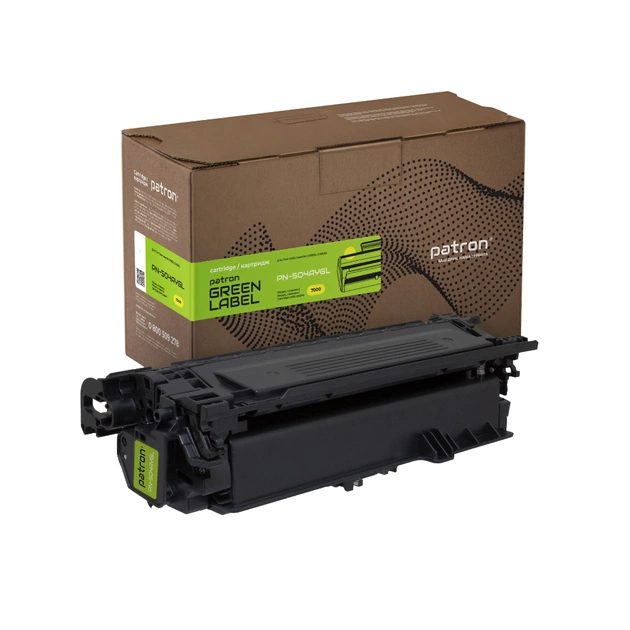 Картридж Patron HP 504A (CE252A) Green Label, yellow (PN-504AYGL) - изображение 1