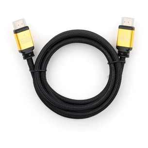 Кабель мультимедійний HDMI to HDMI 3.0 m V2.0 metal Vinga (VCPDCHDMI2VMM3BK) зображення 1