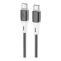 Дата кабель USB-C to USB-C 1.0m 60W silicone black Wibrand (WI.DC/MA1B-CC) - уменьшенное изображение 1