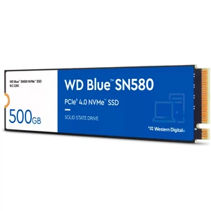 Накопичувач SSD M.2 2280 500GB SN580 Blue WD (WDS500G3B0E) зображення 1