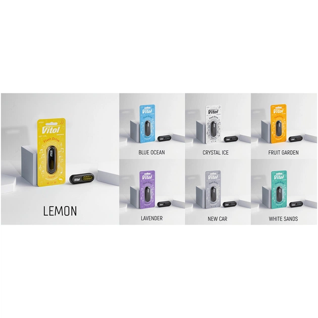 Ароматизатор для автомобіля VITOL Flash Drive Lemon (VFD07) - picture 5