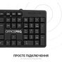 Клавіатура OfficePro SK166 USB Black (SK166) - зменшене зображення 7