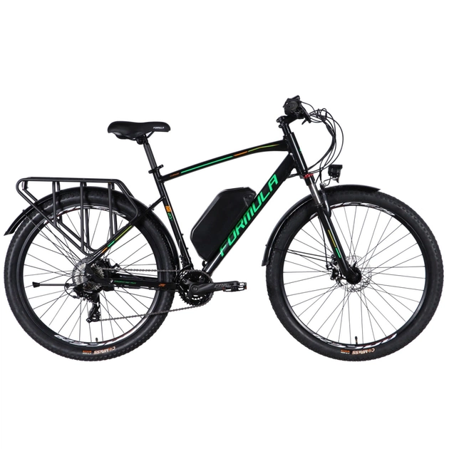 Электровелосипед Formula eCURSOR MAN AM DD 29" 21" 48B 17.5А*г 500Вт 2026 чорно-зелений (ELB-FR-29-248) - изображение 1