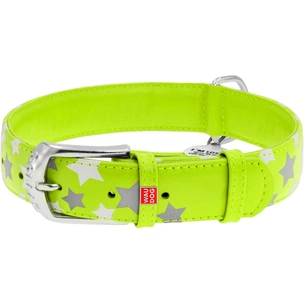 Нашийник для тварин WAUDOG Glamour з QR паспортом "Зірочка" XS Ш 12 мм Д 19-25 см салатовий (35835) зображення 1