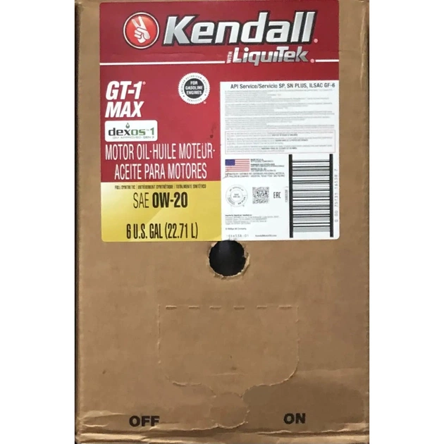 Моторна олива Kendall Gt-1 Max 0w-20 22,7 л - изображение 1