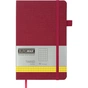 Книга записная Buromax Tweed 125x195 мм 96 листов в клетку обложка из искусственной кожи Бордовая (BM.291163-13) - уменьшенное изображение 1