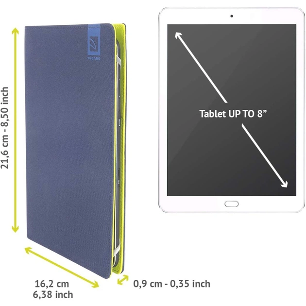 Чохол до планшета Tucano Vento Universal 7-8" blue (TAB-VT78-B) - picture 4