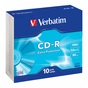 Диск CD Verbatim CD-R 700Mb 52x Slim case 10шт Extra (43415) - зменшене зображення 1