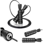 Скакалка 4yourhealth Premium Jump Rope 2488 швидкісна 2.5м Чорна (4YH_2488_Black) - зменшене зображення 6