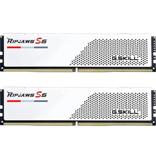 Модуль пам'яті для комп'ютера DDR5 32GB (2x16GB) 5600 MHz Ripjaws S5 Matte White G.Skill (F5-5600J3036D16GX2-RS5W) зображення 1