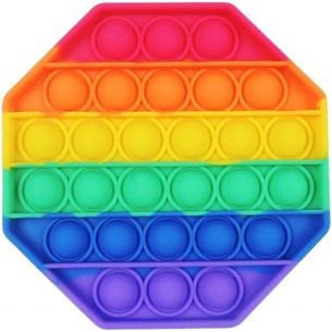 Антистрес Sibelly антистрес Pop It Rainbow Octagon (SB-PPIT-RNB-OCT) зображення 1