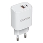 Зарядний пристрій Canyon PD 20W/QC3.0 18W (CNE-CHA20W04) - зменшене зображення 1