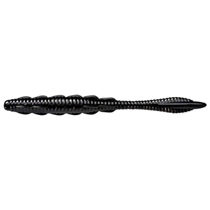 Силікон рибальський FishUP Scaly Fat 3.2" 101 - Black, cheese taste (8шт/уп) (1864.06.09) зображення 1