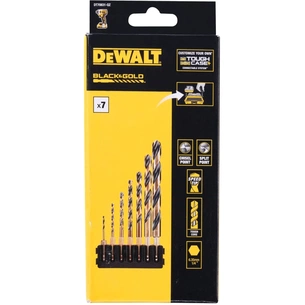 Набір свердл DeWALT в касеті для Tough Case, по металу Black & Gold, 1/4 дюйма, 8 шт (DT70831) зображення 1