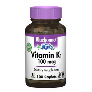 Вітамін Bluebonnet Nutrition Вітамін К1 100мкг, 100 капсул (BLB0650) зображення 1