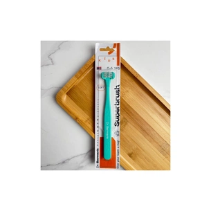 Дитяча зубна щітка Dr. Barman's Superbrush (Dentaco AG), 9603210000, тристороння (від 0-6 років), бірюзова (8.121/6) зображення 1