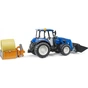 Масштабна модель автомобіля Bruder Трактор New Holland T5.121 з переднім навантажувачем та аксесуарами (02187) - зменшене зображення 2