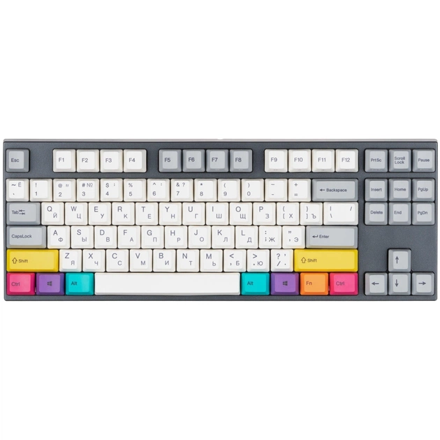 Клавіатура Varmilo APT87 CMYK C-TK Brown Wireless White Led UA (A92A024D3A5A17A007) - зображення 1