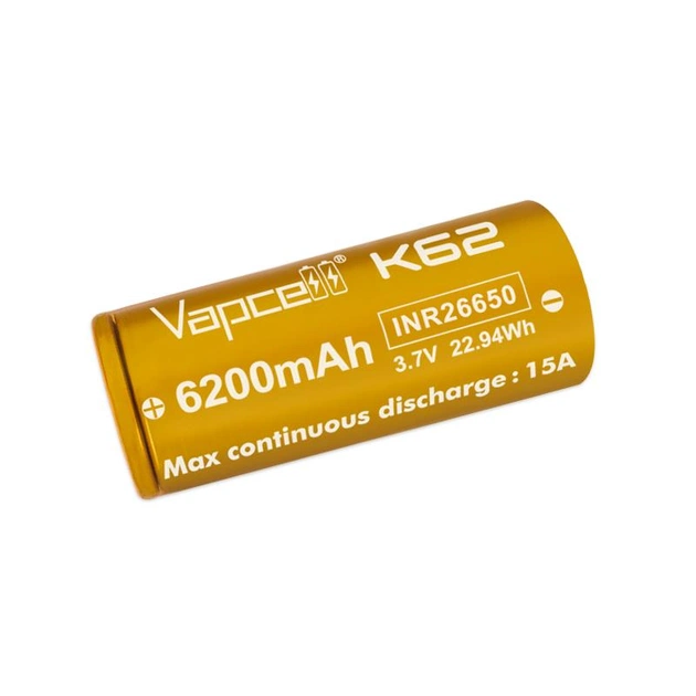 Акумулятор Vapcell 26650 6200mAh 1шт - изображение 1
