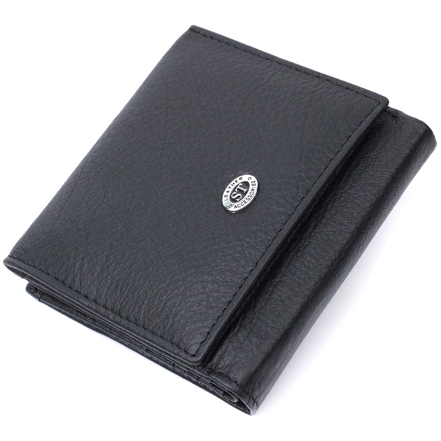 Кошелек ST Leather Из натуральной кожи Черный (22709) - изображение 1
