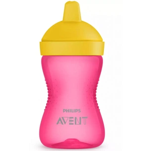 Поїльник-непроливайка Philips AVENT з твердим носиком Рожева 300 мл (SCF804/04) зображення 1