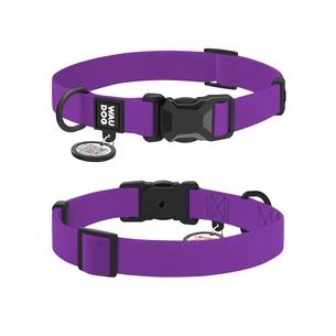Нашийник для тварин WAUDOG Magnet c QR паспортом, магнітна пряжка-фастекс M фіолетовий (27959) зображення 1